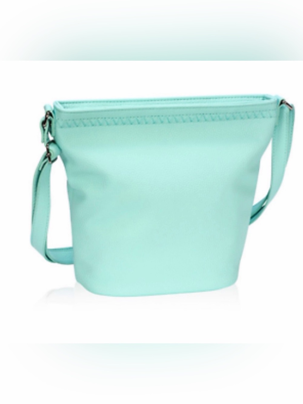 Thirty - One Mint Pebbled Crossbody Bag with White C Monogram - Picture 8 of 8